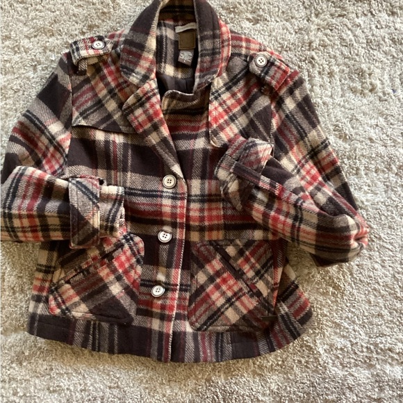 Ruff Hewn Jackets & Blazers - Ruff Hewn Wool Blend Plaid Vintage Style Short Coat Large